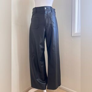 Zara Wide Leg Trouser Pants Size 8